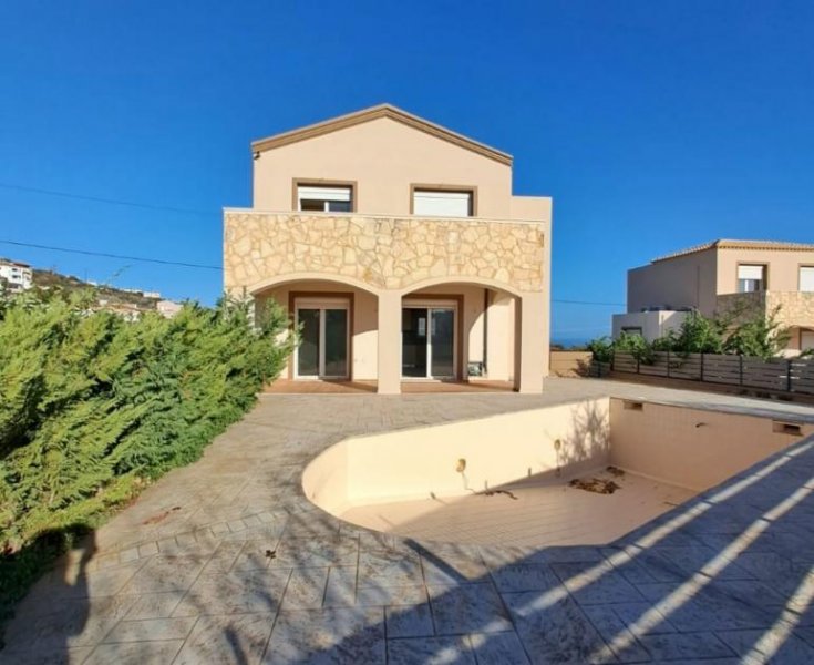 Kefalas Kreta, Kefalas, modernes Einfamlienhaus 3 SZ 2Badez. priv. Pool Meerblick Haus kaufen